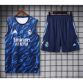Real Madrid Trainingsanzug Blau Gestreift 2025/2026
