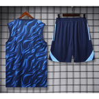 Real Madrid Trainingsanzug Blau Gestreift 2025/2026