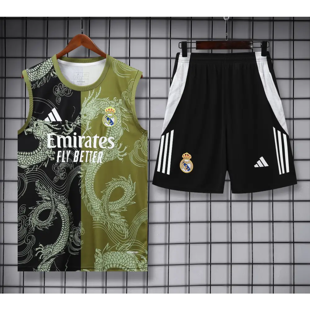 Real Madrid Trainingsausrüstung Schwarz & Grün Drachen 2025/2026