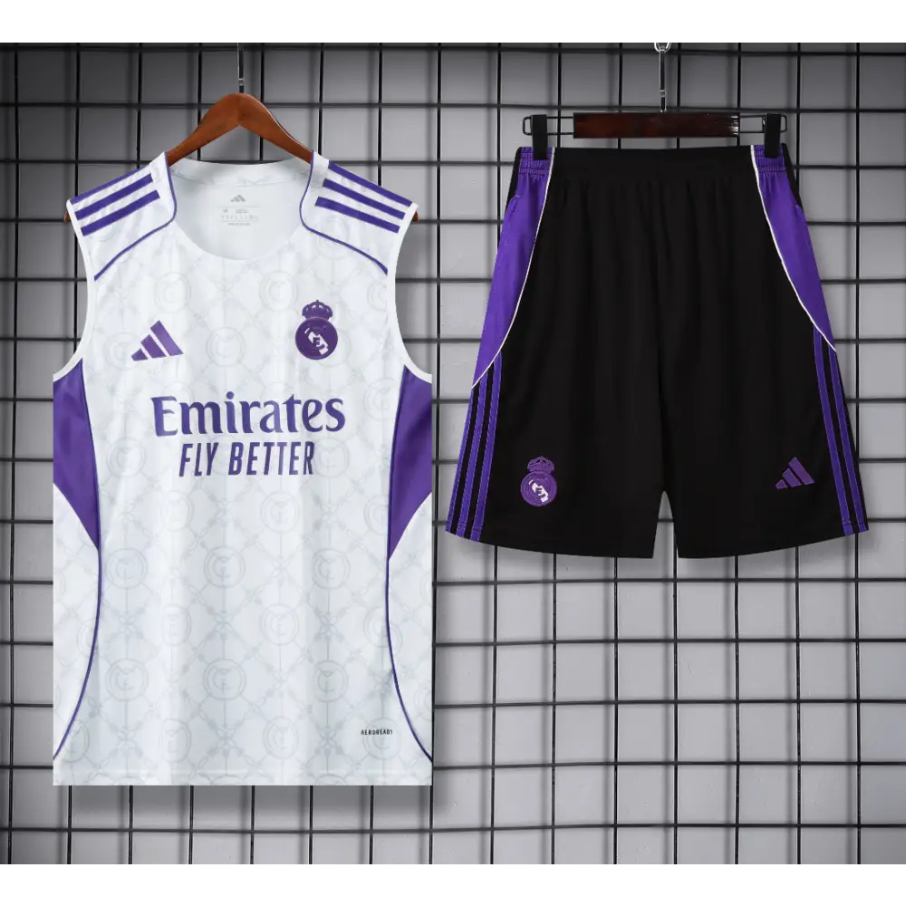 Real Madrid Trainingskit Schwarz & Weiß 2025/2026