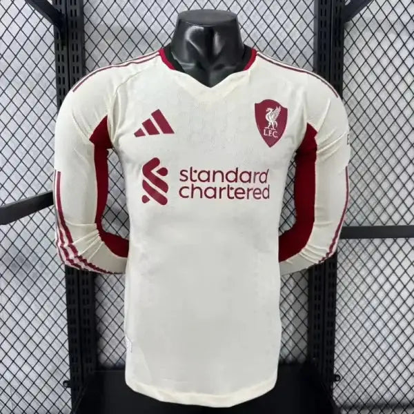 Liverpool Auswärts Spielerversion Langarm 2025/2026