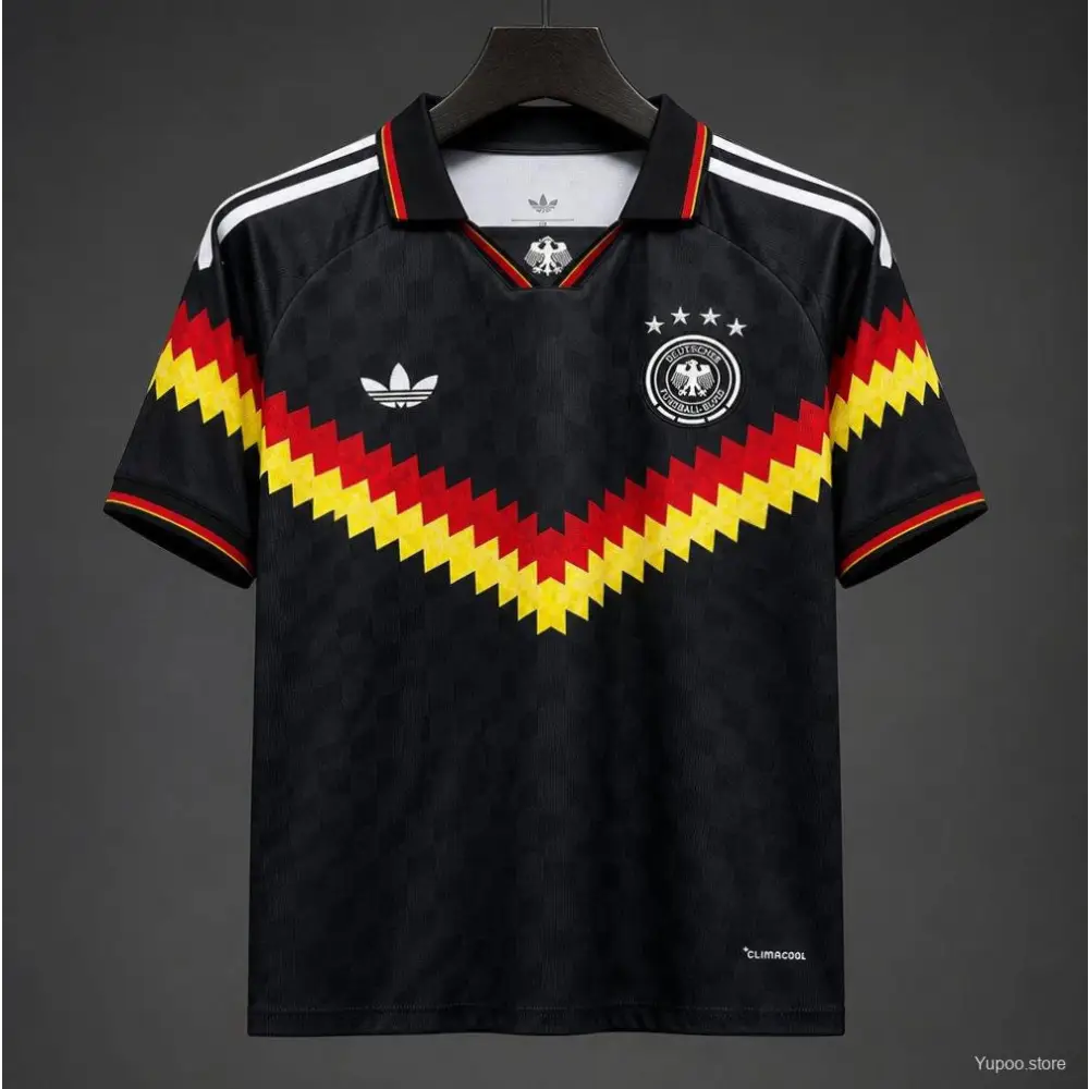 Deutschland Trikot Schwarz Retro Stil 2026