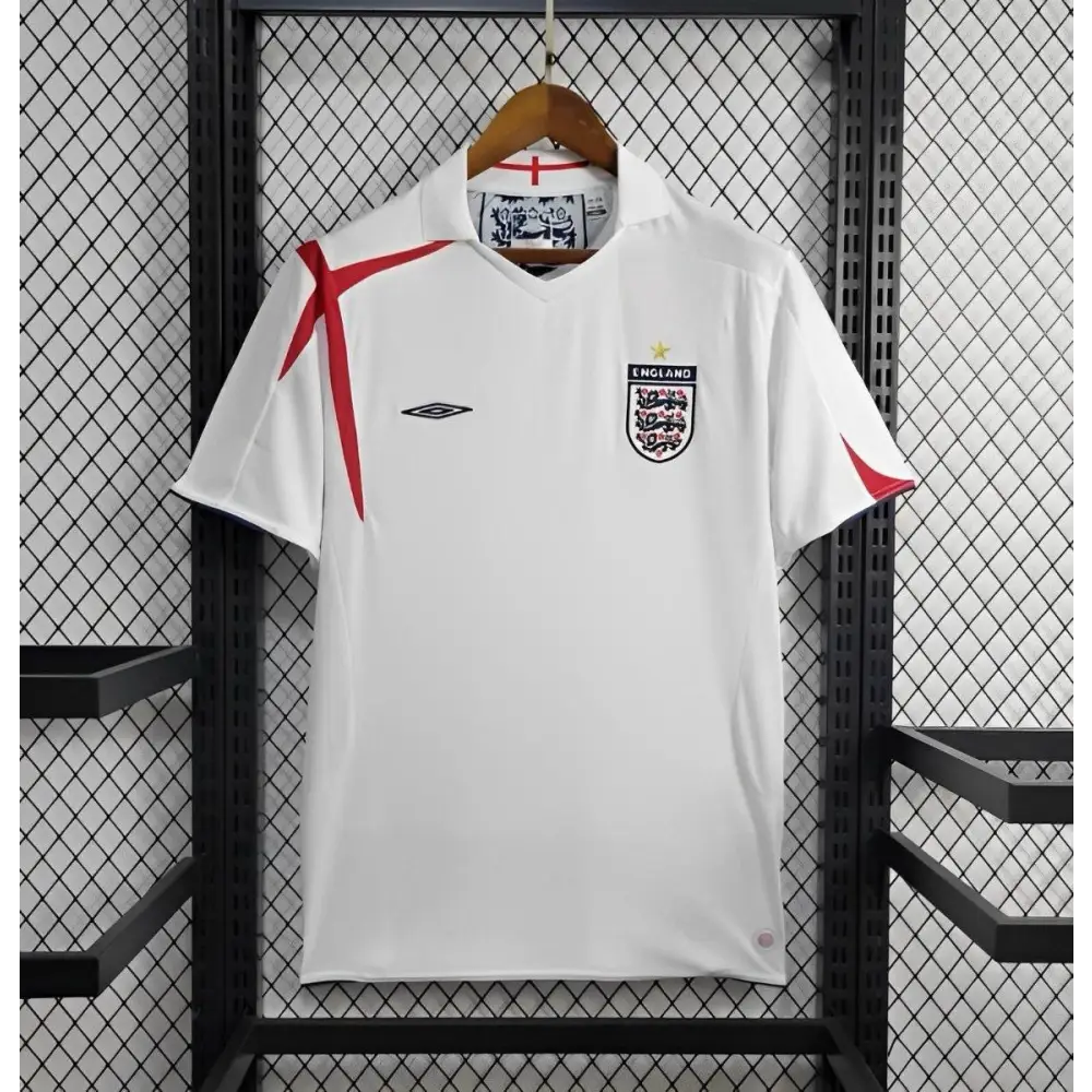 Maillot Angleterre Domicile Retro 2006 Passe D