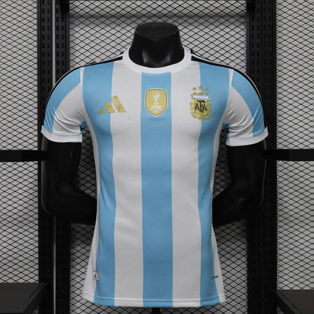 Argentinien Trikot Konzept WM 2026 Heim Patch Weltmeister Spielerversion