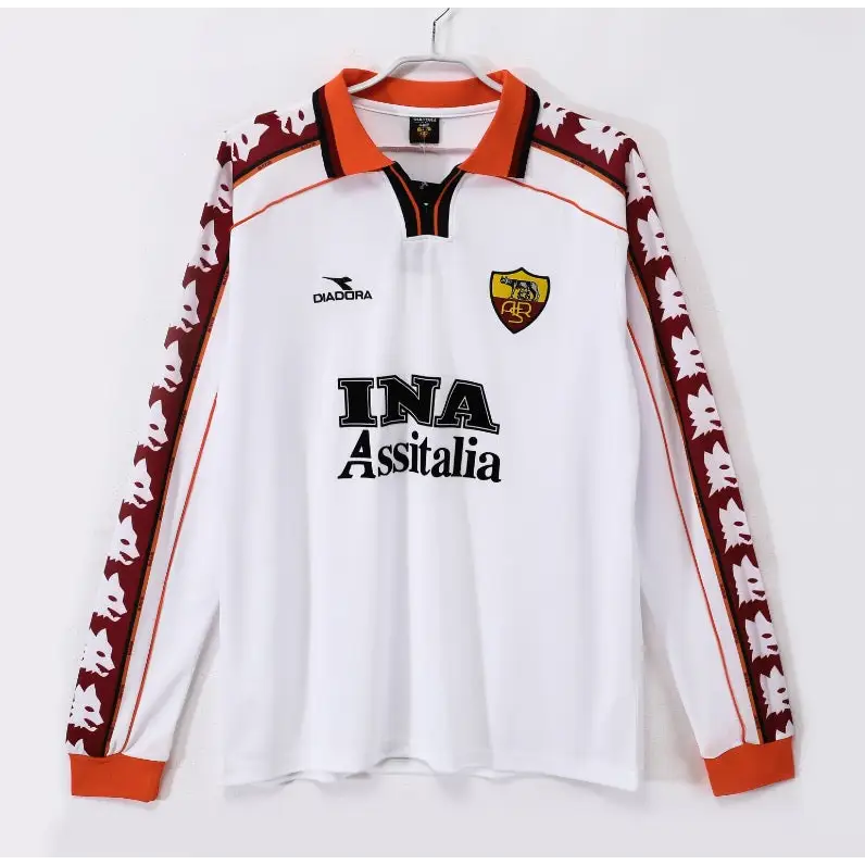 AS Rom Auswärts Retro Langarmtrikot 1998/1999