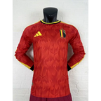 Maillot Belgique Coupe du Monde 2026 Domicile Version Joueur Manches Longues