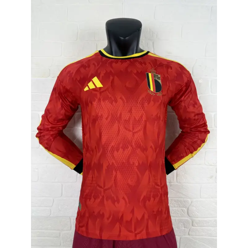 Belgien WM 2026 Heimtrikot Spielerversion Langarm
