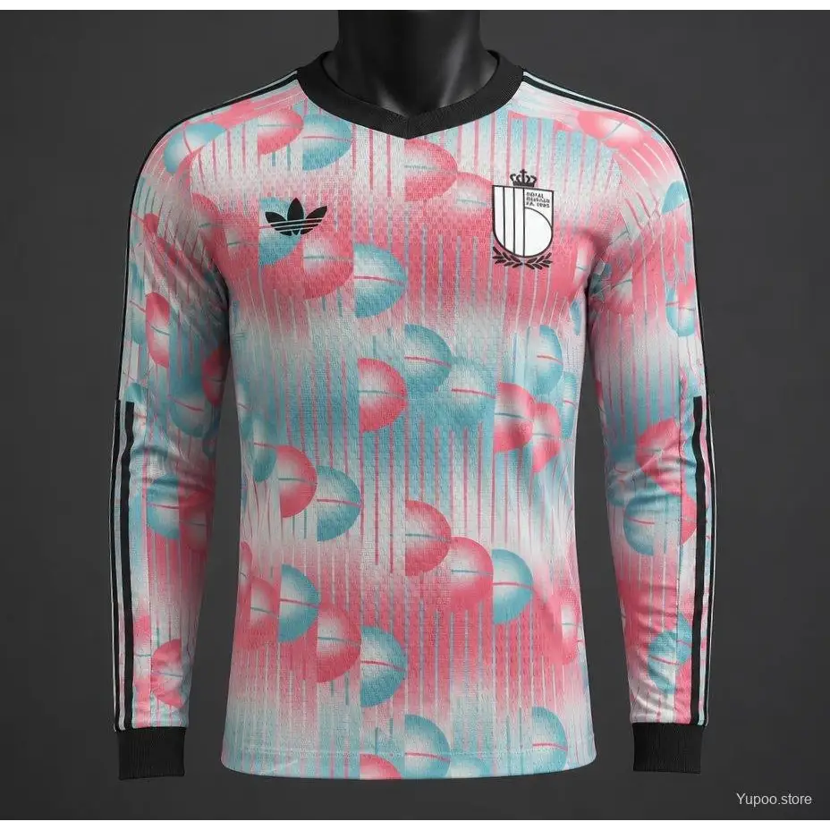 Belgien-Trikot WM 2026 Auswärts Spielerversion Langarm