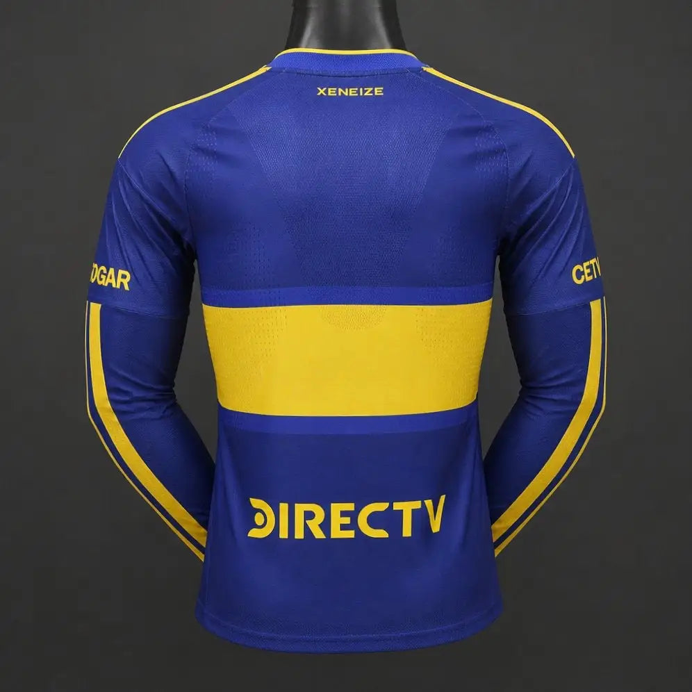 Maillot Boca Junior Domicile 2026/2027 Version joueur Manches longues Passe D