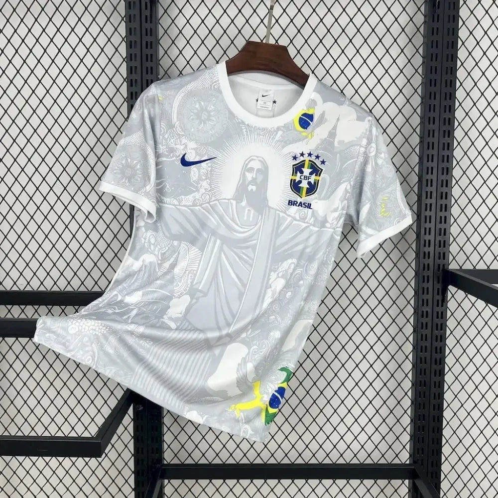 Brasilien Trikot Weiß Konzept Corcovado 2026