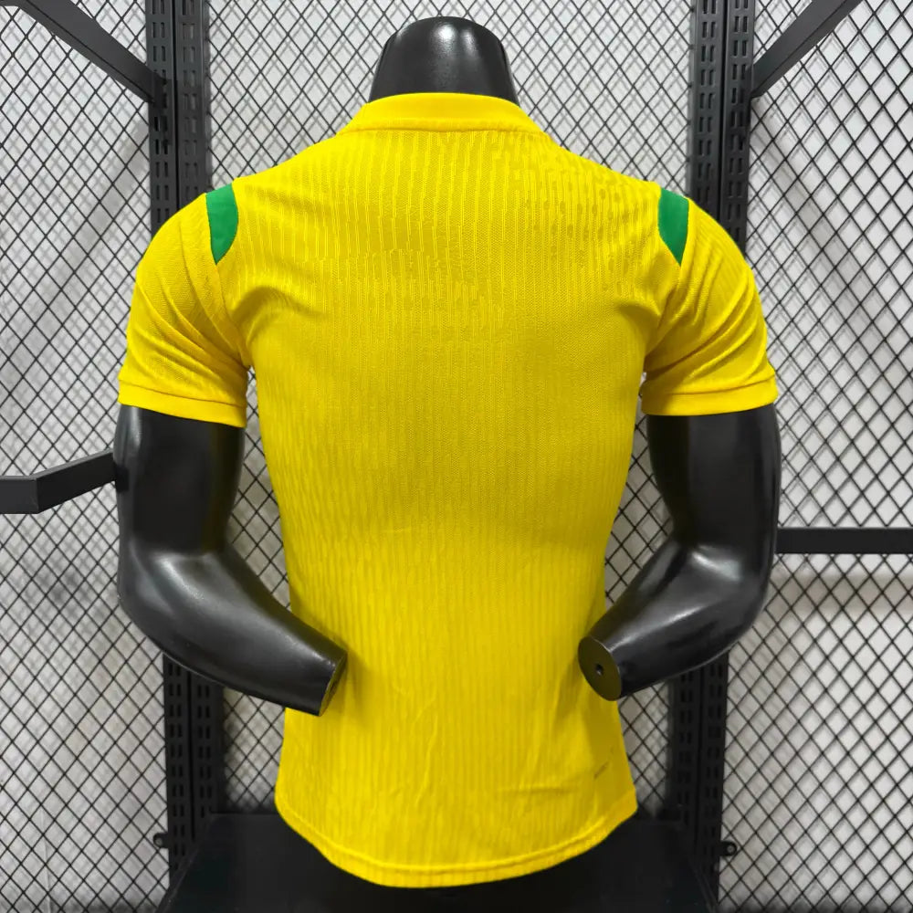 Brasilien Trikot WM 2026 Vor dem Spiel Spielerversion Gelb
