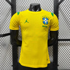 Brasilien Trikot WM 2026 Vor dem Spiel Spielerversion Gelb