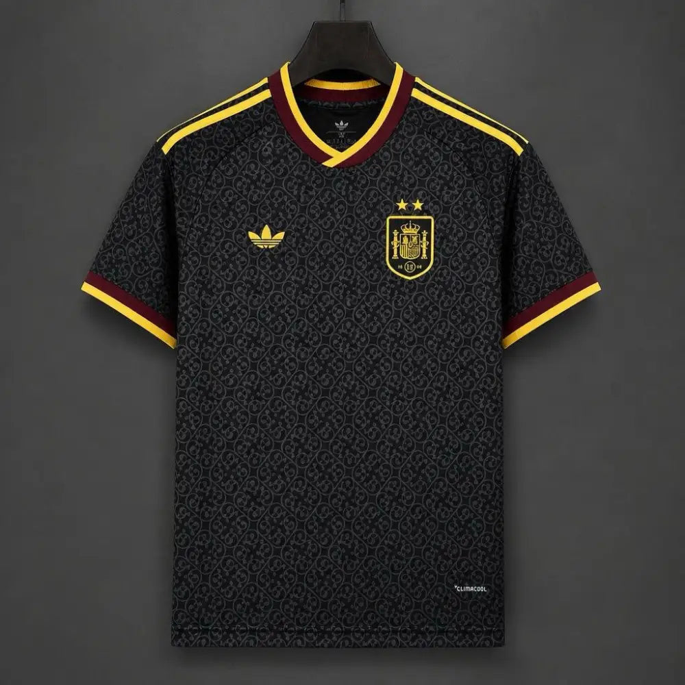 Maillot Espagne Coupe du Monde 2026 Extérieur Concept 2 étoiles Noir Passe D