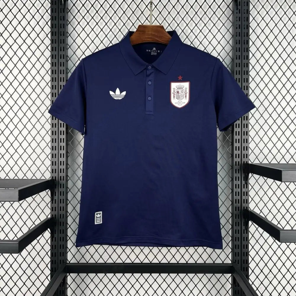 Maillot Espagne Coupe du Monde 2026 Polo Navy Passe D