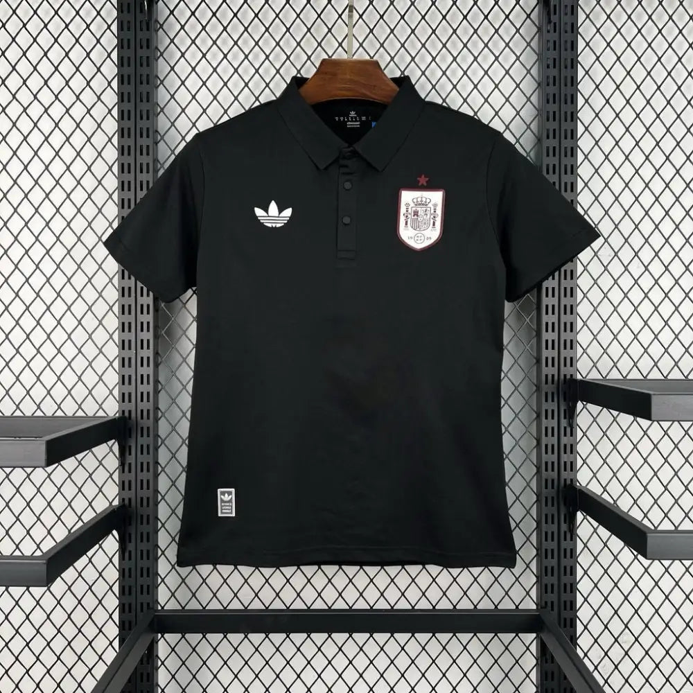 Maillot Espagne Coupe du Monde 2026 Polo Noir Passe D