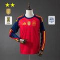 Maillot Espagne Domicile manches longues Coupe du Monde 2026 2 étoiles Passe D