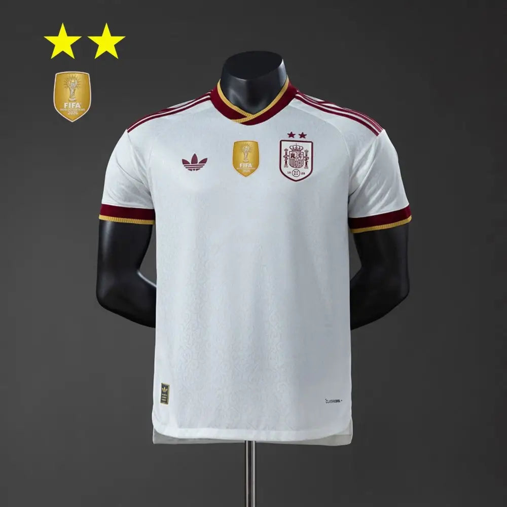 Maillot Espagne Extérieur version joueur Coupe du Monde 2026 2 étoiles Passe D