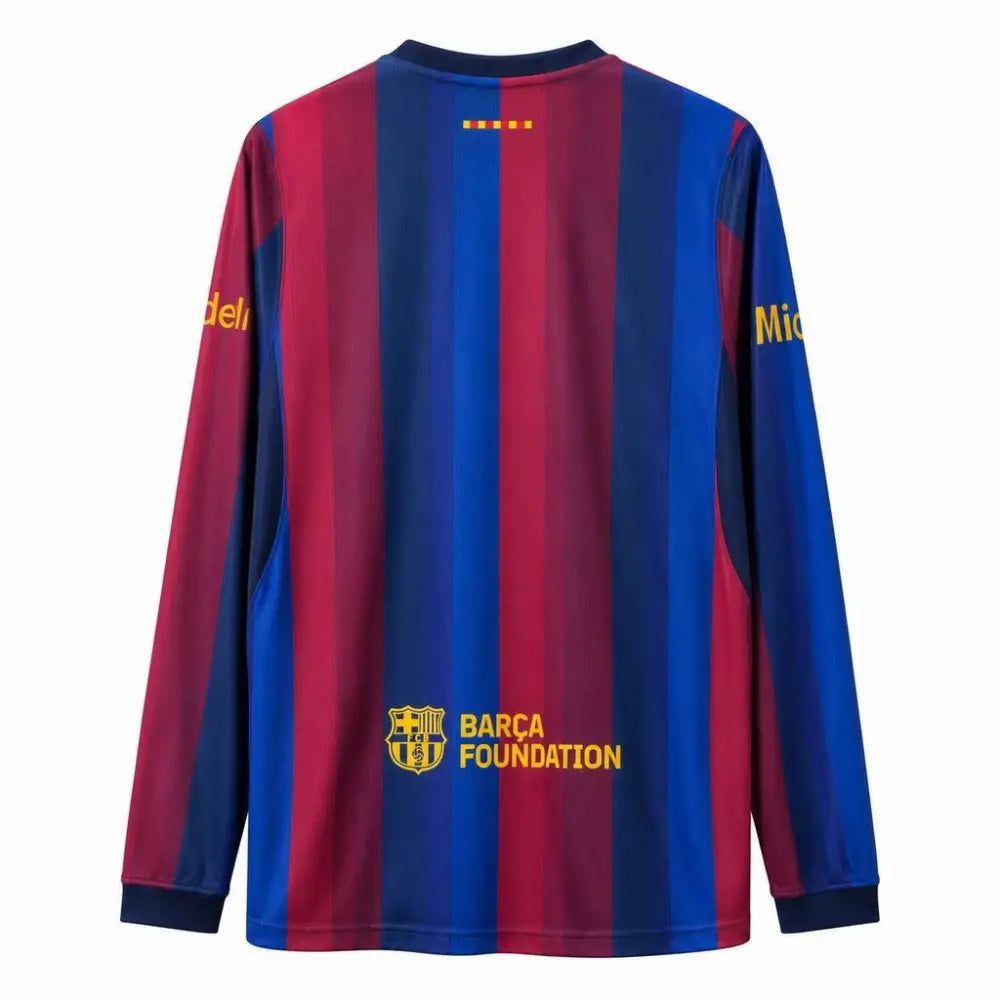Maillot FC Barcelone Domicile Manches longues 2026/2027 Passe D