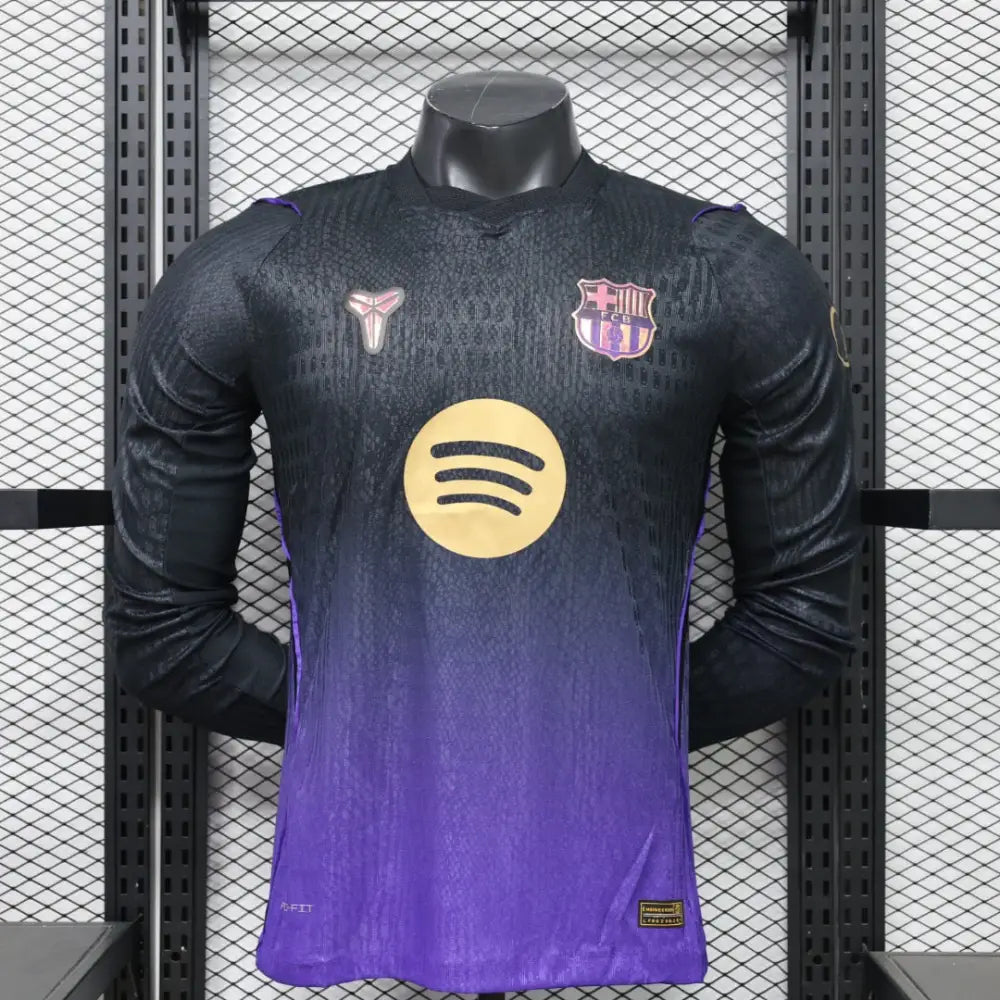 Maillot FC Barcelone Extérieur 2026/2027 Version joueur Manches Longues Passe D