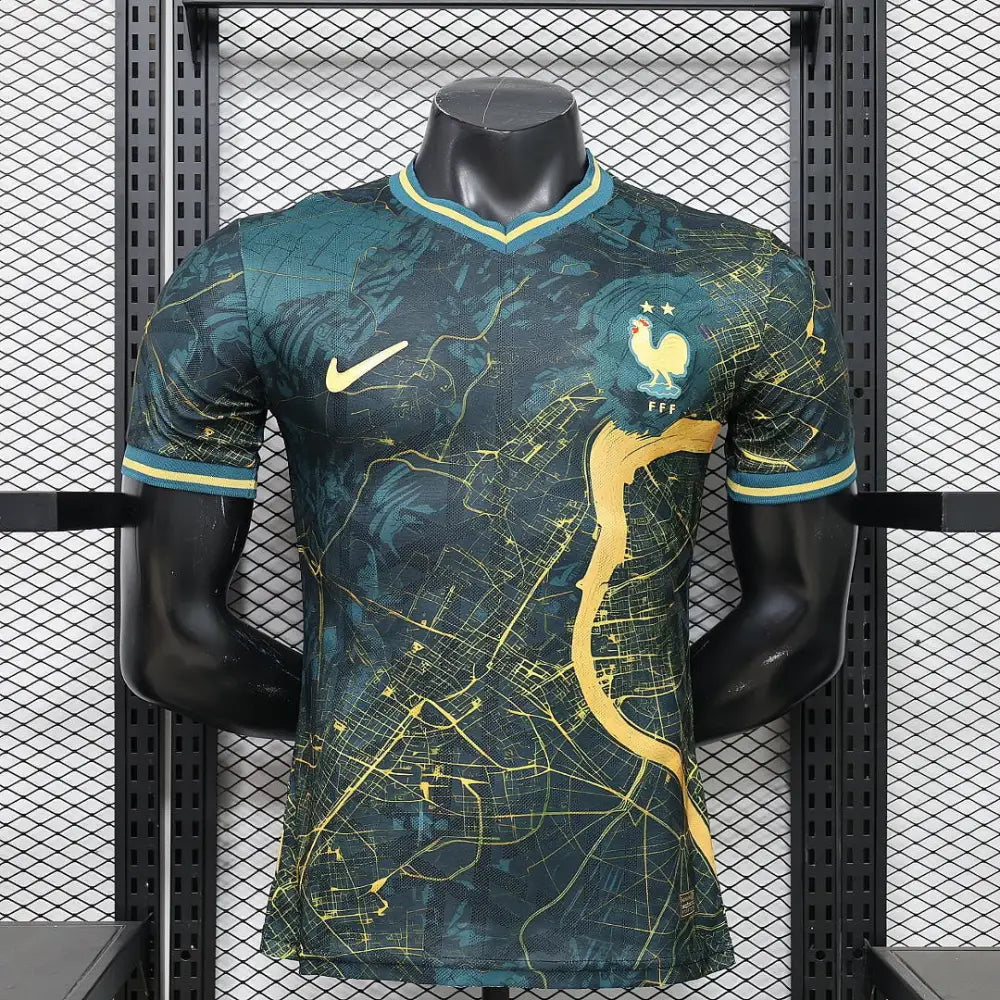 Maillot France Concept version joueur Coupe du Monde 2026 Vert Passe D