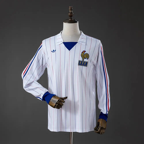 Maillot France Extérieur 1980 Manches longues Passe D