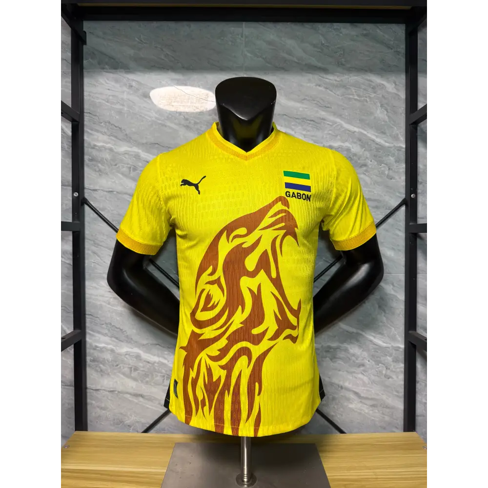 Gabun Trikot Konzept Gelb Afrika-Cup 2025