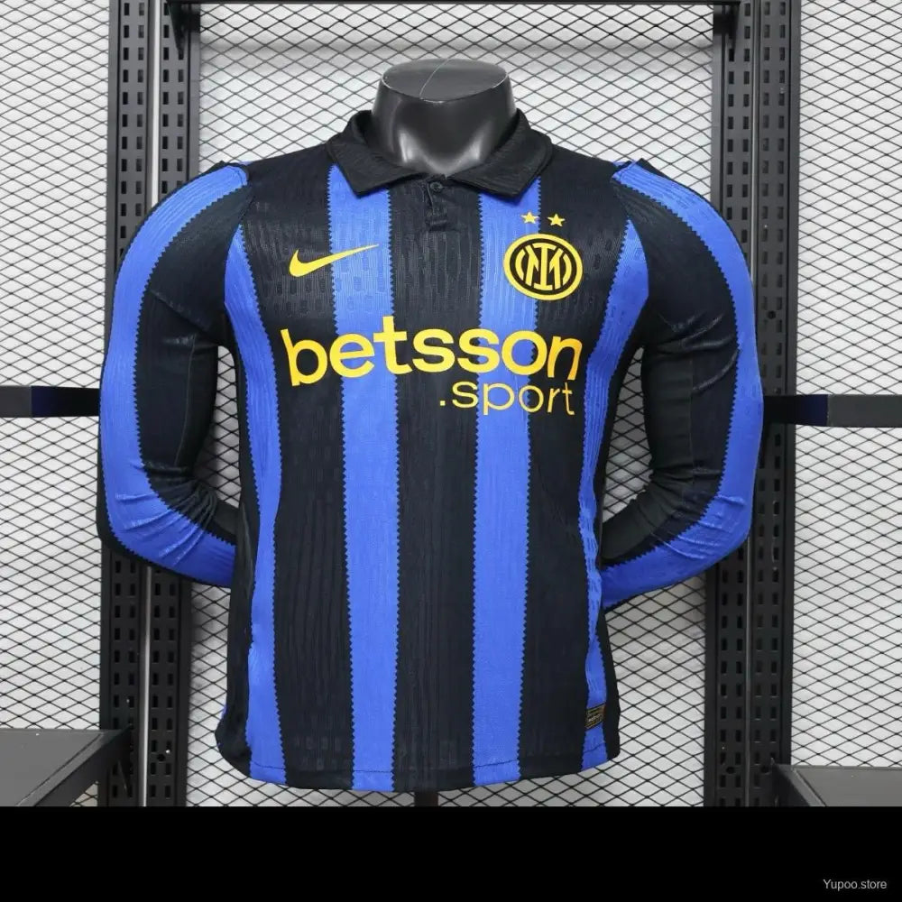 Inter Milan Home Player Version Long Sleeve Jersey 2026/2027