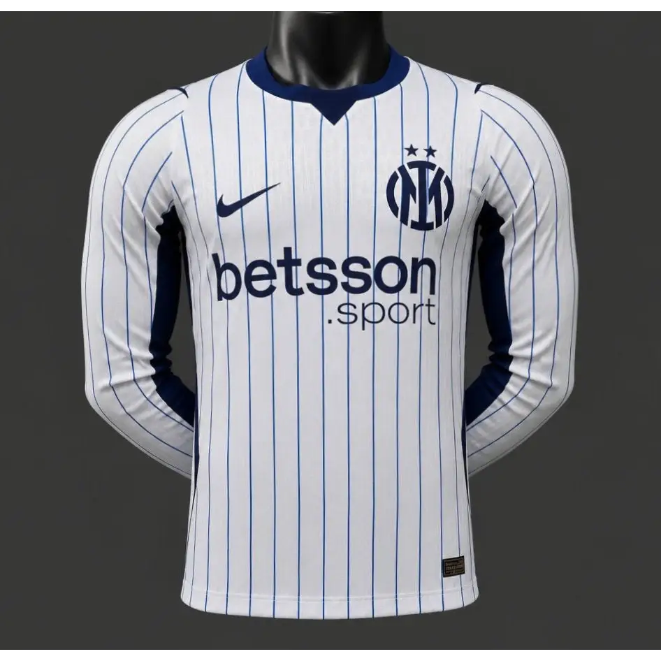 Maillot Inter Milan Extérieur Version Joueur 2026/2027 Manches Longues Passe D