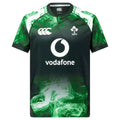 Irisches Rugby-Pre-Match-Trikot grün 2025/2026