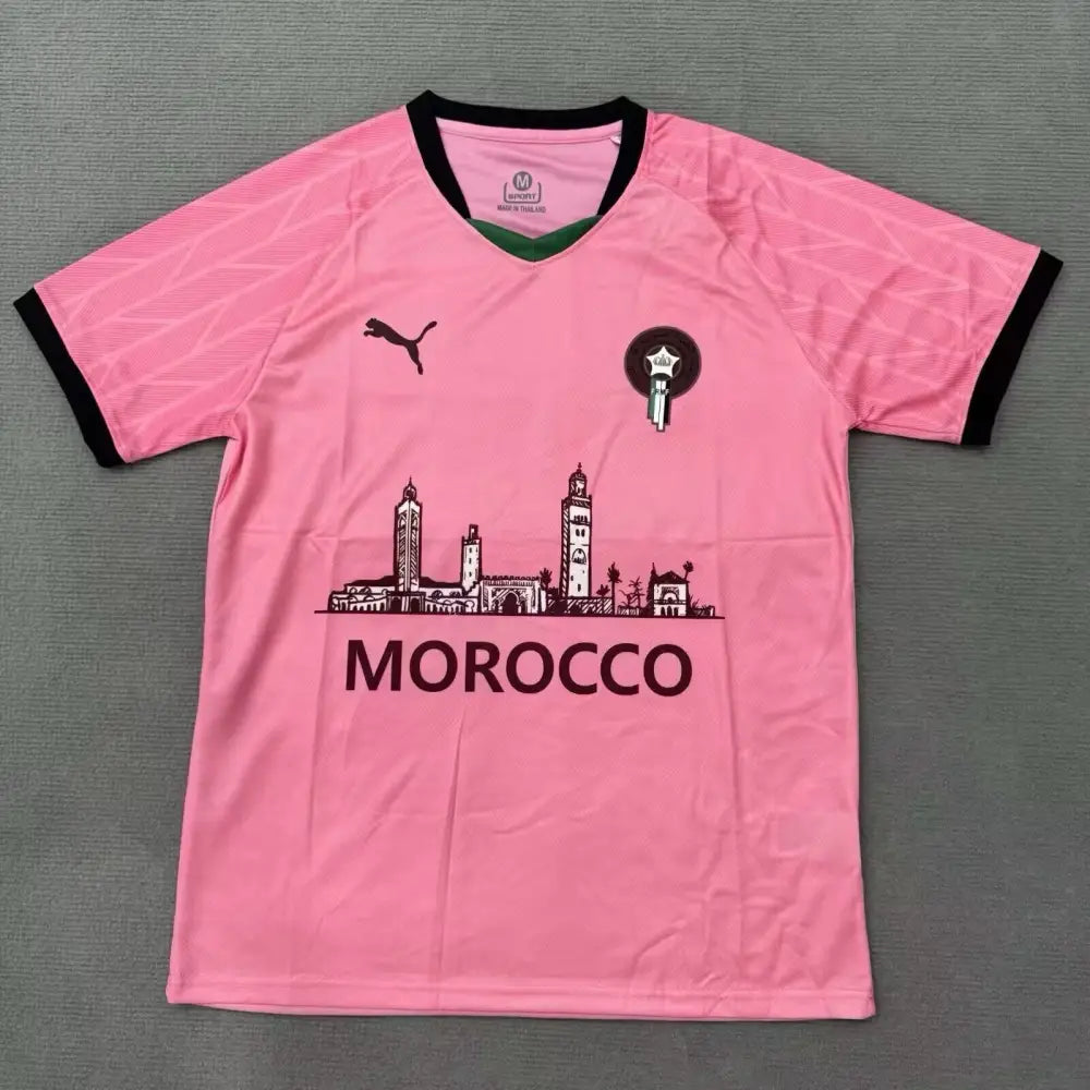 Marokko Trikot Rosa und Schwarz 2025/2026