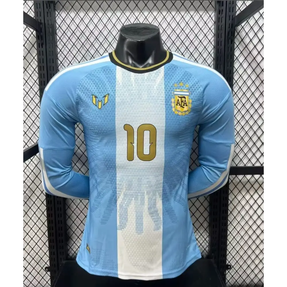 Maillot Messi Argentine 2026/2027 Version joueur manches longues Passe D