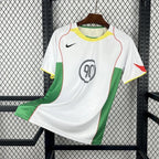 White and green Nike 90 jersey