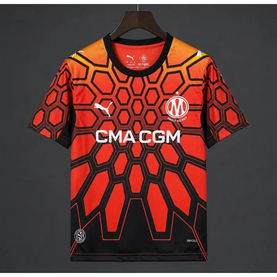 Maillot OM Olympique de Marseille Gardien Extérieur 2026/2027 Orange Passe D