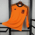 Maillot Pays-Bas Domicile Retro 1980 Manches longues
