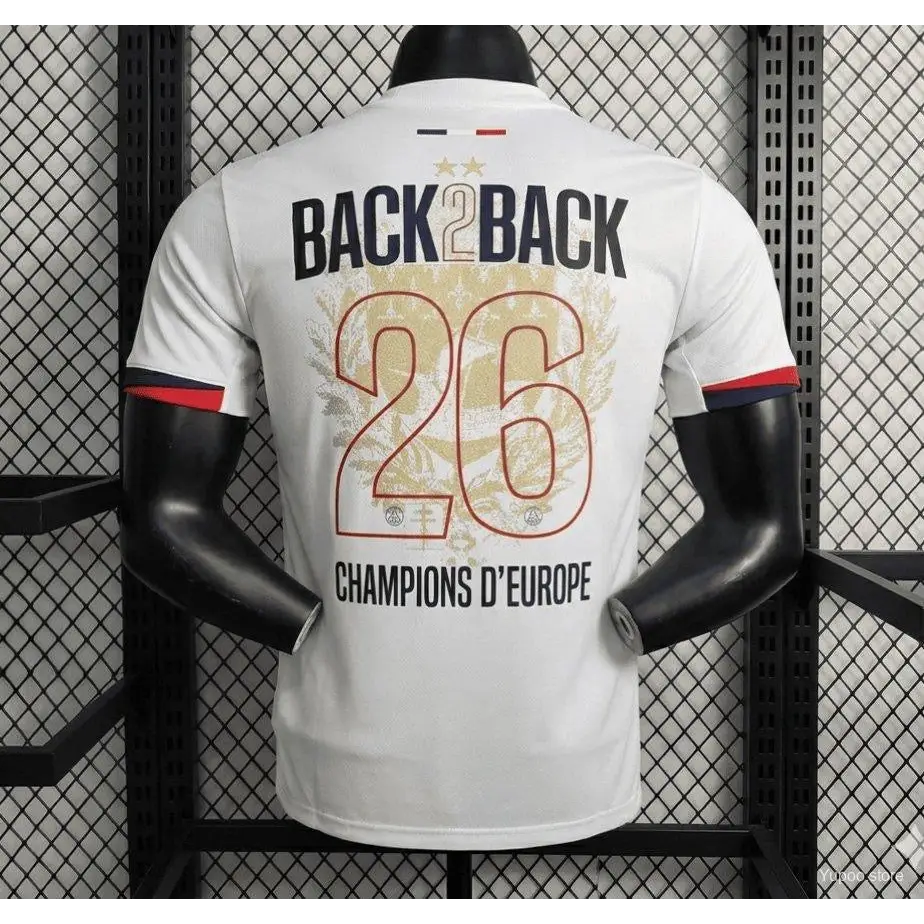 PSG Away Jersey 2-Star Back to Back 2025/2026 Player Version