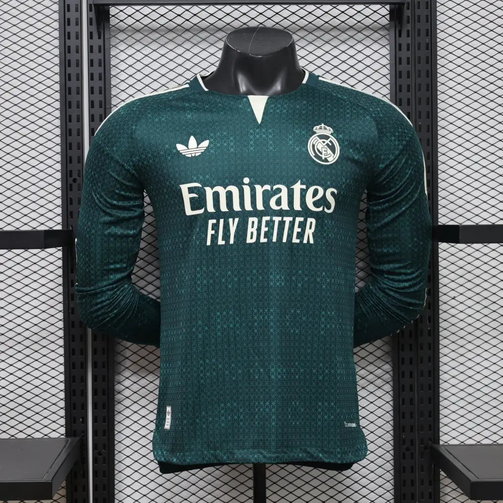 Maillot Real Madrid Extérieur 2026/2027 Version joueur Manches longues Passe D