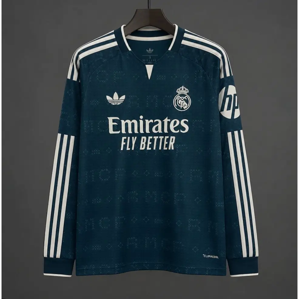 Maillot Real Madrid Extérieur Manches longues 2026/2027 Passe D