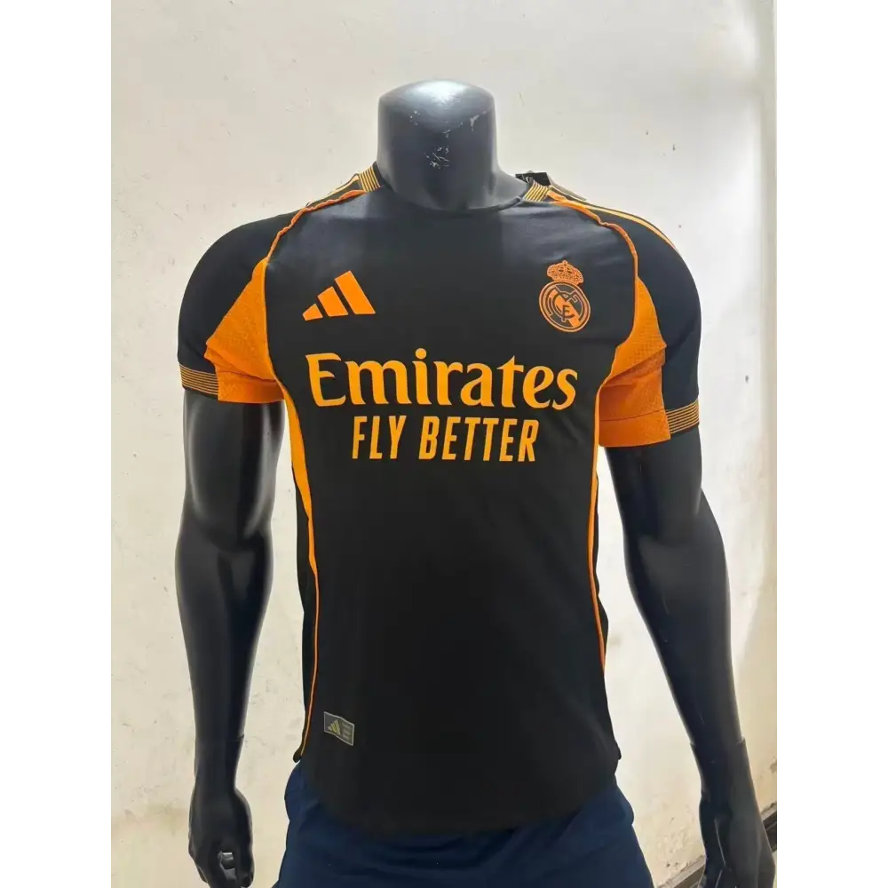 Real Madrid Black & Orange Jersey 2025/2026