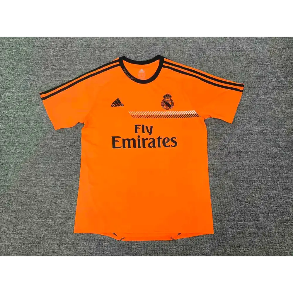 Real Madrid Training Retro orange 2013/2014 jersey