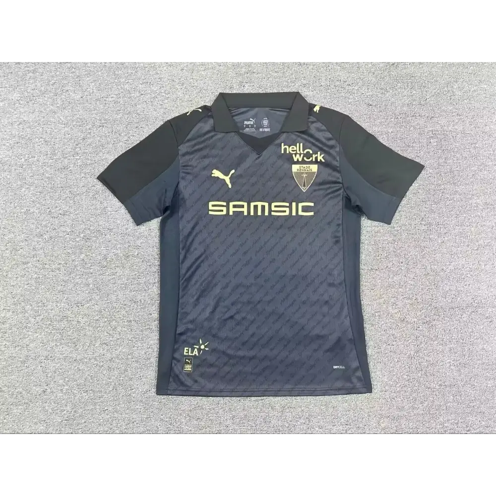 Trikot Stade Rennes 125 Jahre Schwarz 2025/2026