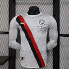 Manchester City Auswärts Langarm-Spielerversion 2025/2026