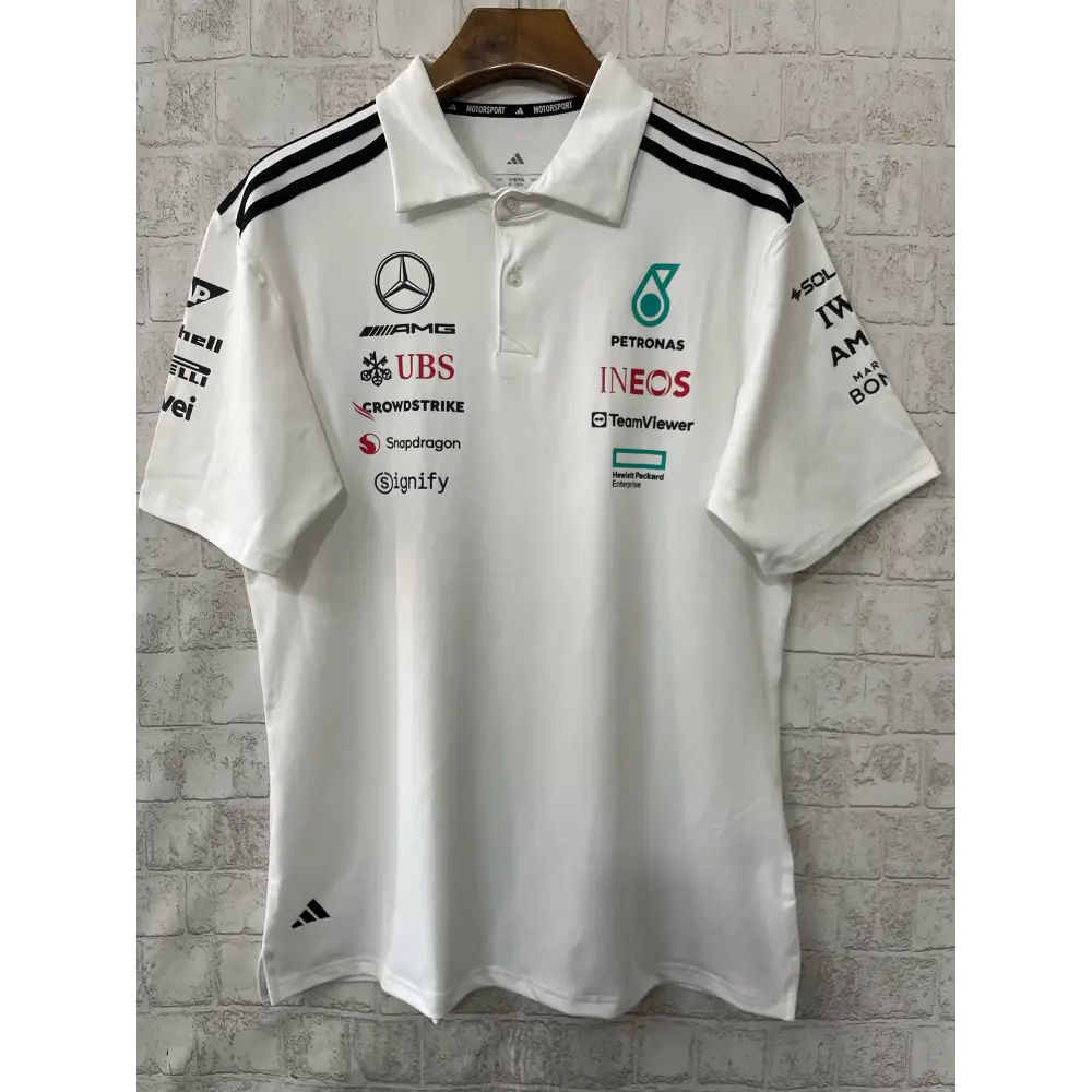 Mercedes F1 Poloshirt weiß 2026