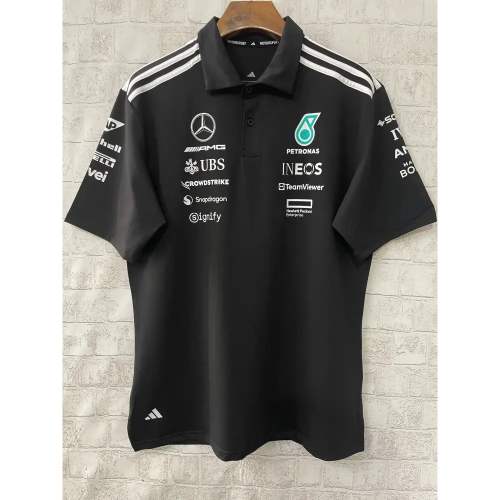 Mercedes F1 Poloshirt schwarz 2026