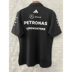 Mercedes F1 black polo shirt 2026