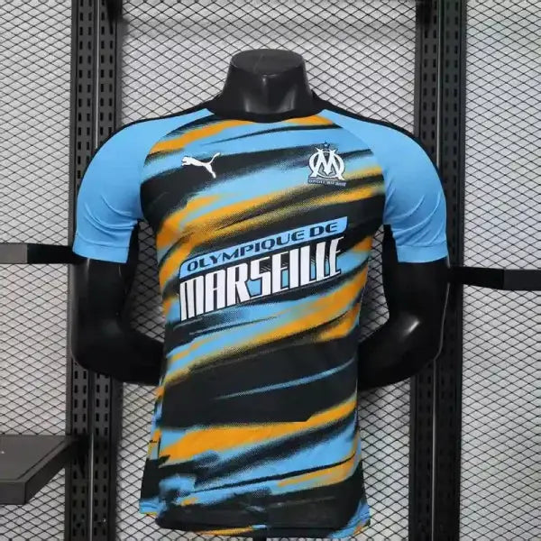 OM Olympique de Marseille Pre-Match Blue/Orange Player Version 2025/2026