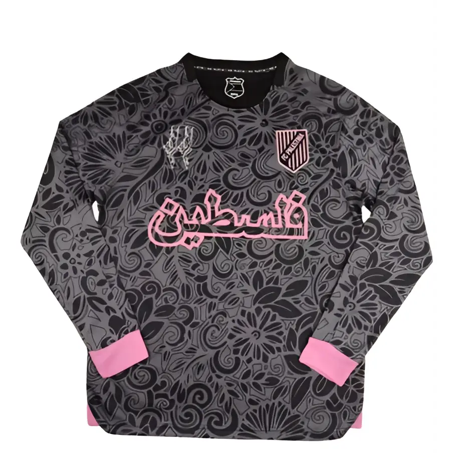 Palästina Langarmshirt Schwarz Farrah Azam