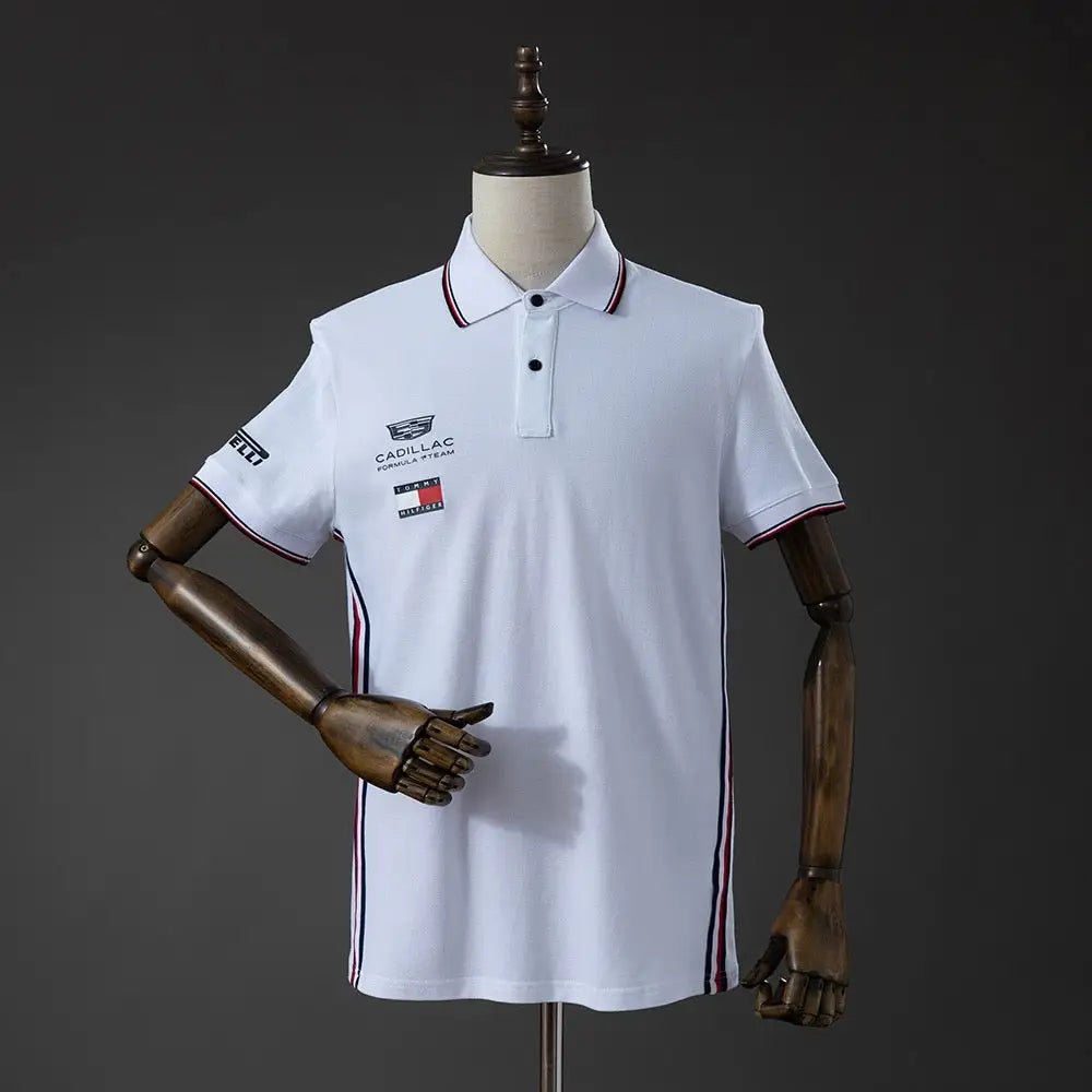 Polo Cadillac x Tommy Hilfiger F1 Blanc Passe D