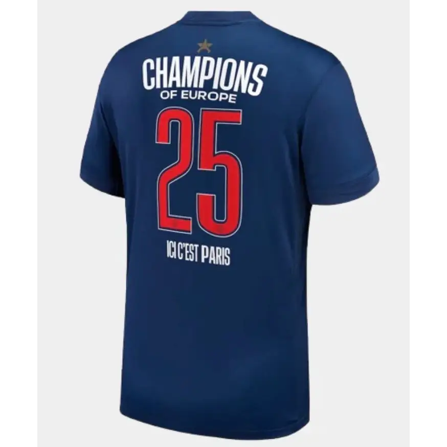 PSG Paris-Saint-Germain Heim Trikot Europameister 25 Sammlerstück 1 Stern