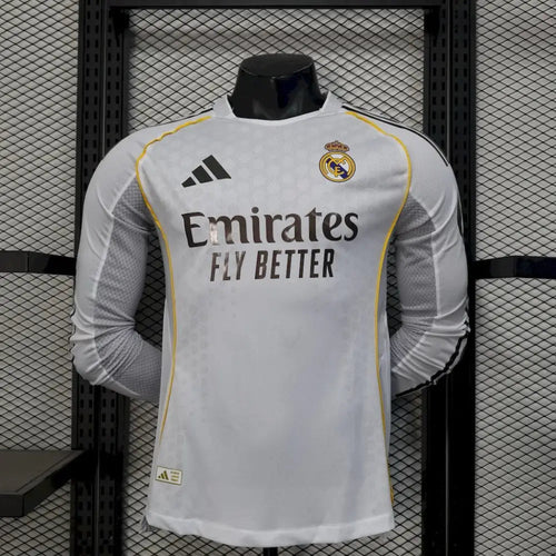 Real Madrid Domicile Manches Longues Version Joueur 2025/2026 Passe D