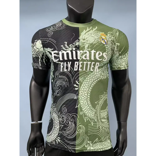 Real Madrid Vert/Noir Dragon Version Joueur 2025/2026 Passe D